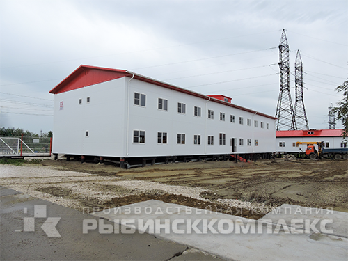 Модульное здание заводоуправления площадью 471.66 м2
