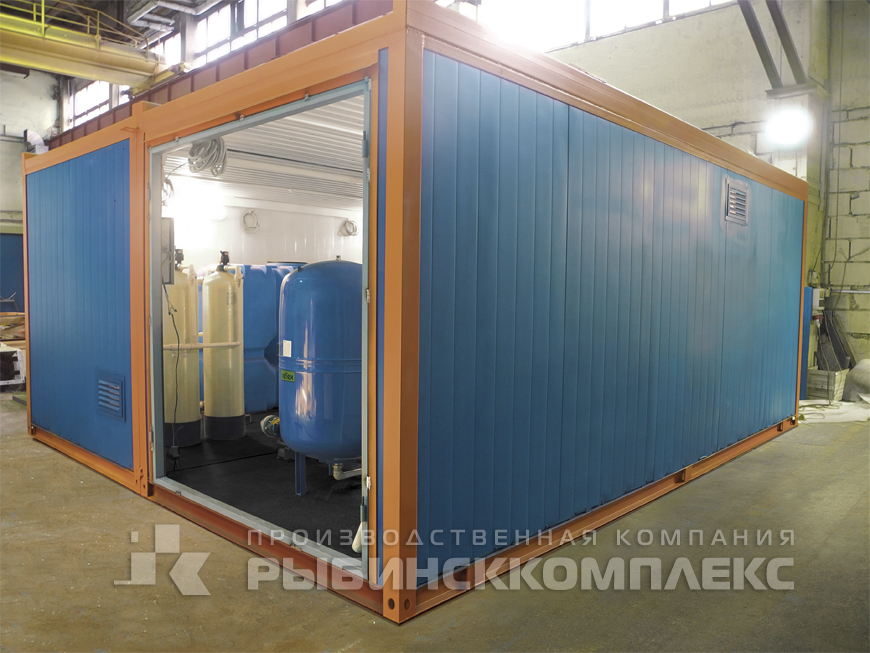 Сблокированное здание с системой водоподготовки на производстве в г. Рыбинск