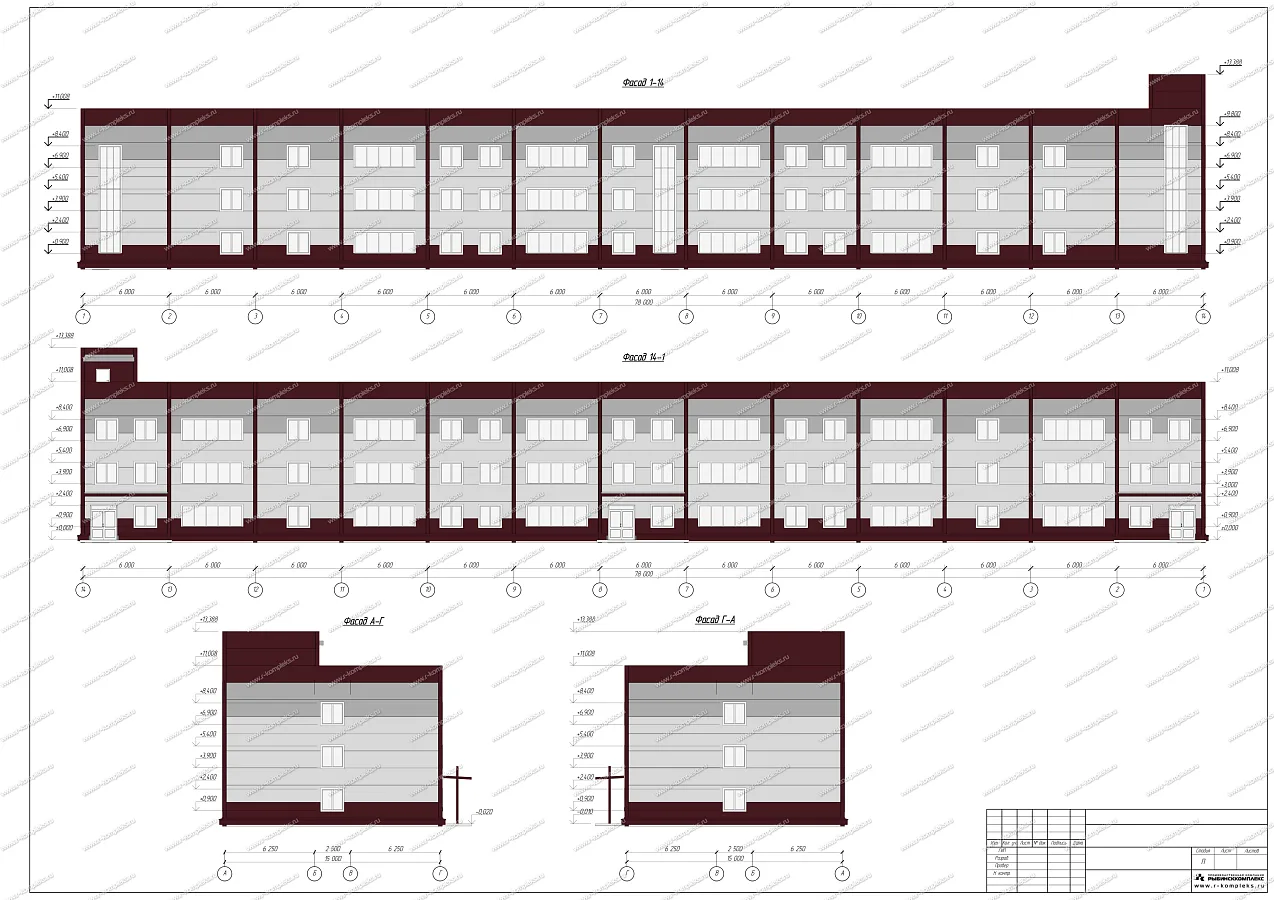 Складской логистический комплекс, 69175 м²: Административно-бытовой корпус