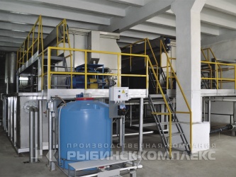 Система для очистки сточных вод производительностью 30 м³/час в здании