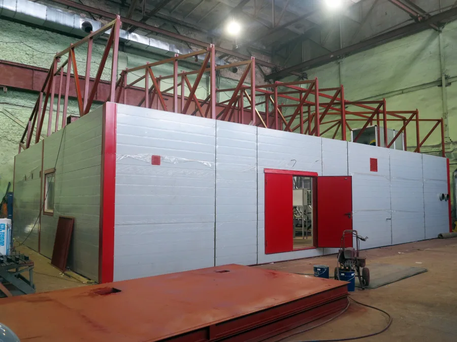 Модульная твёрдотопливная котельная мощностью 6 МВт, тип котла - Водогрейный