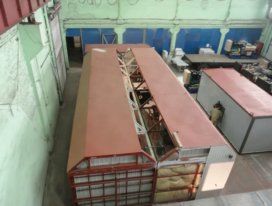Модульная газовая котельная 2,0 т пар/ч, тип котла - Паровой