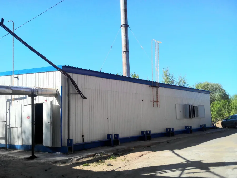 Модульная газовая котельная 10 тонн п/ч, тип котла - Паровой