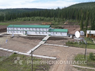Иркутская область, жилой комплекс на 60 мест, состоящий из единого разноуровнего здания: АБК, столовая, общежитие