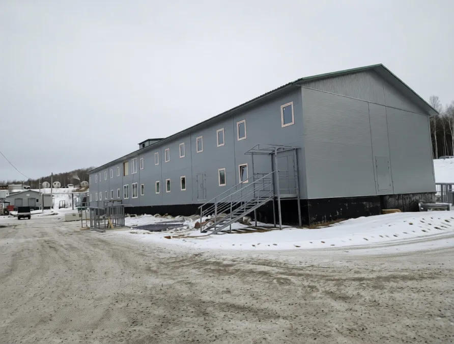 Модульный вахтовый посёлок на 368 человек площадью 5607 м2