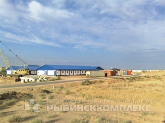Казахстан, вахтовый городок на 200 мест  из модульных зданий и отдельностоящих блок-контейнеров  складского и технологического назначения