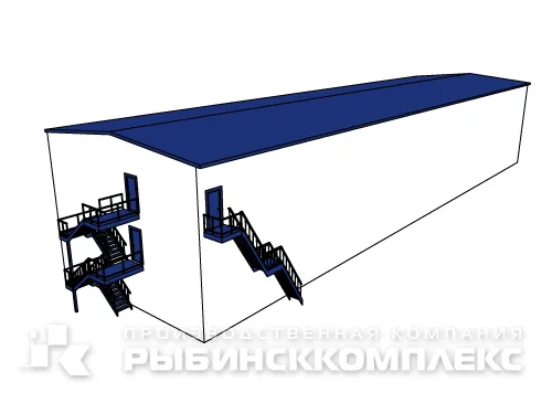 Гараж с АБК, 965 м² площадью 965 м2